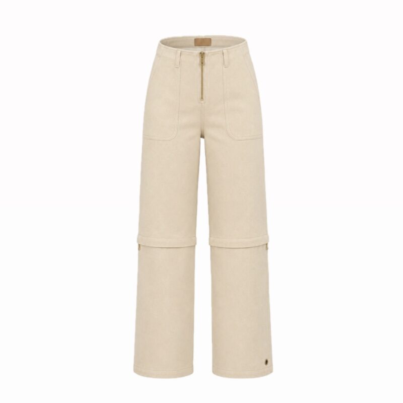 Jean convertible crudo