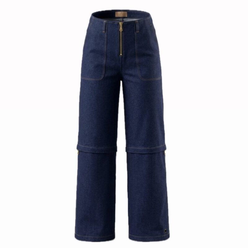 Jean convertible azul oscuro